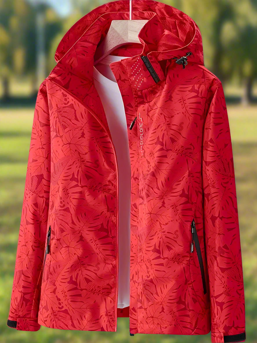 Drune | Wasserdichte Regenjacke mit Kapuze und Reißverschlusstaschen