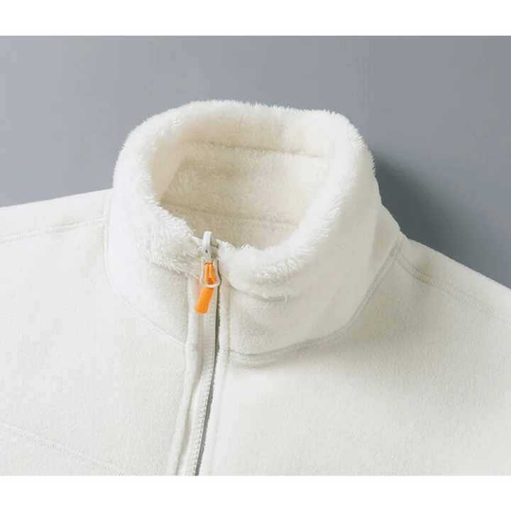 Drune | Fleecejacke mit Reißverschlusstaschen - Leichte Wärme - Hoher Kragen - Alltags-Layer