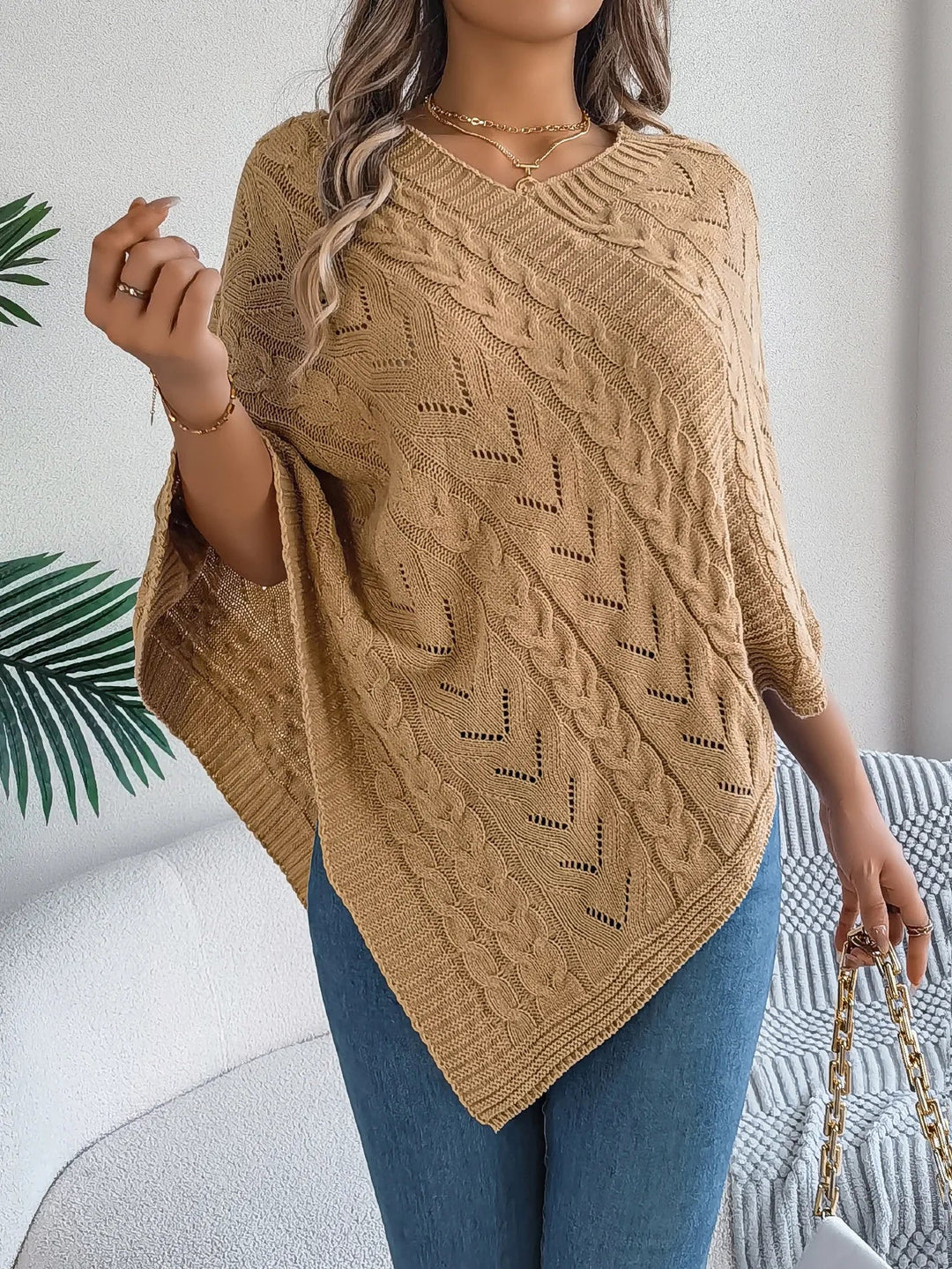 Drune | Strickpullover Poncho