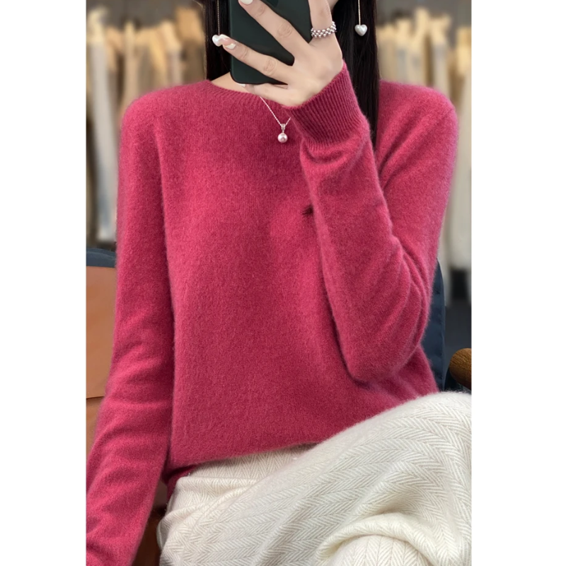 Drune | Cashmere Pullover Damen Stilvoller Rundhals, Weich & Komfortabel