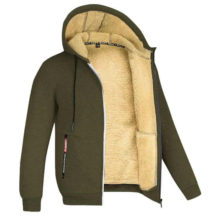 Drune | Kapuzenpullover mit Reißverschluss aus Fleece