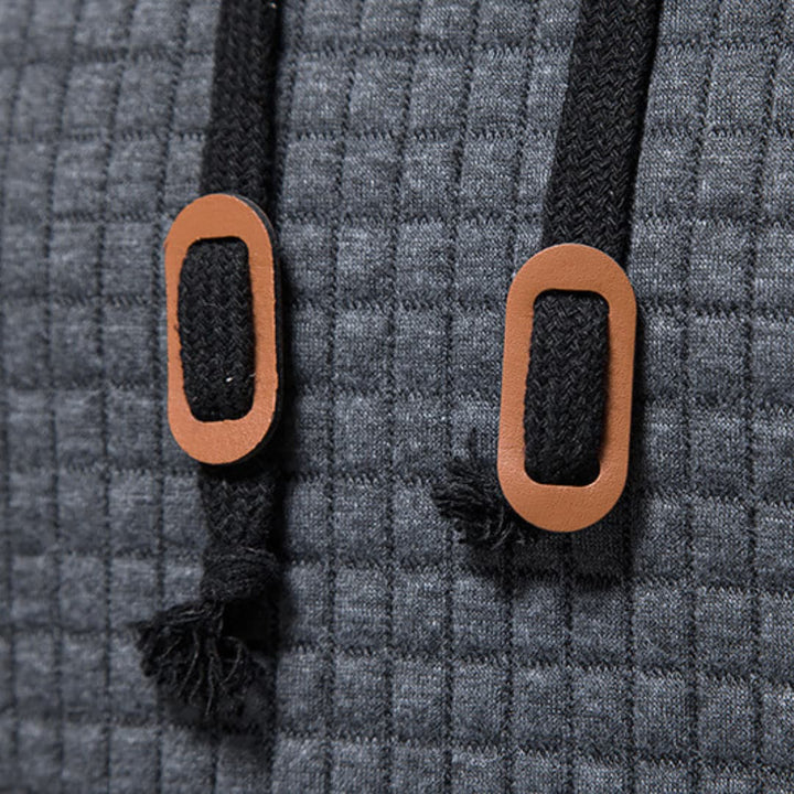 Drune | Kapuzenpullover Kariert - Moderner Freizeit-Hoodie für Alltag und Sport
