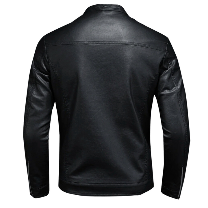 Drune | Trendig Leder Bikerjacke für Männer