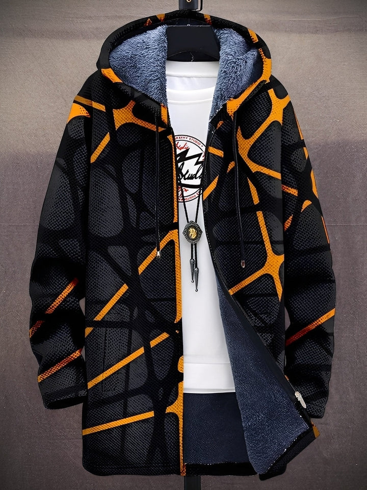 Drune | Stilvolle bedruckte Jacke mit Kapuze für Männer