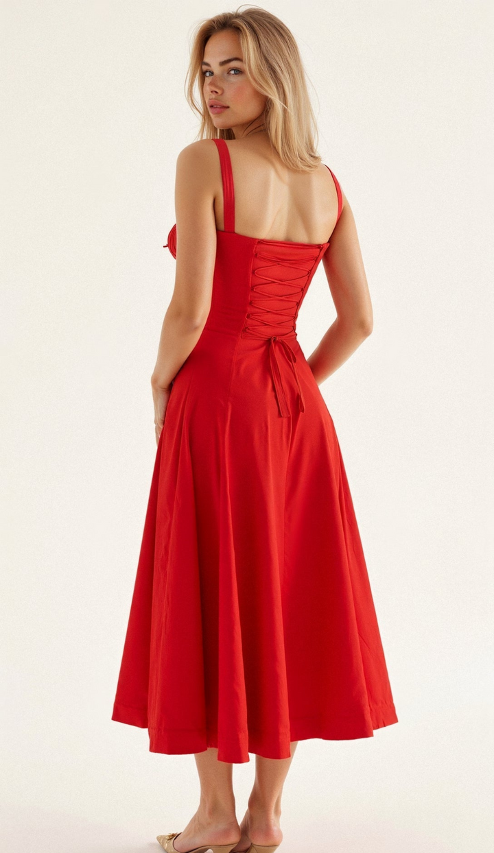Drune | Blumen Kleid für Frauen Midi