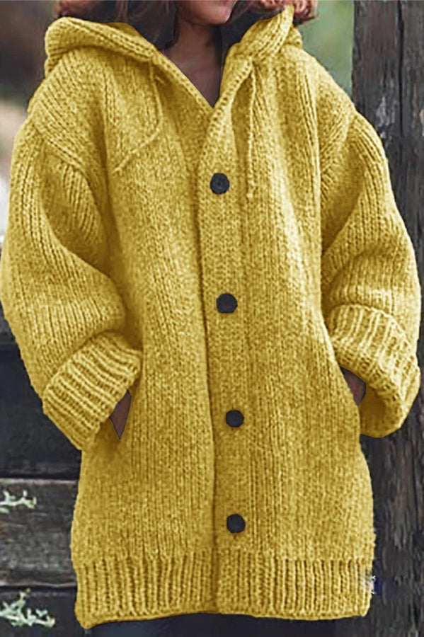 Drune | Stylischer und bequemer Khaki-Hoodie-Cardigan