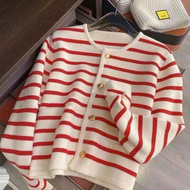 Drune | Cozy striped knit sweater for autumnal layered looks