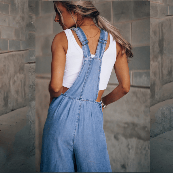 Drune | Damen Denim Overall