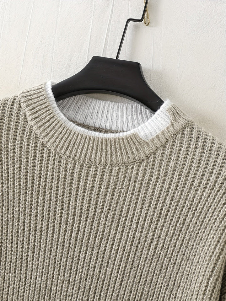 Drune | Überdimensionierter Strickpullover Acryl Lässig und Warm
