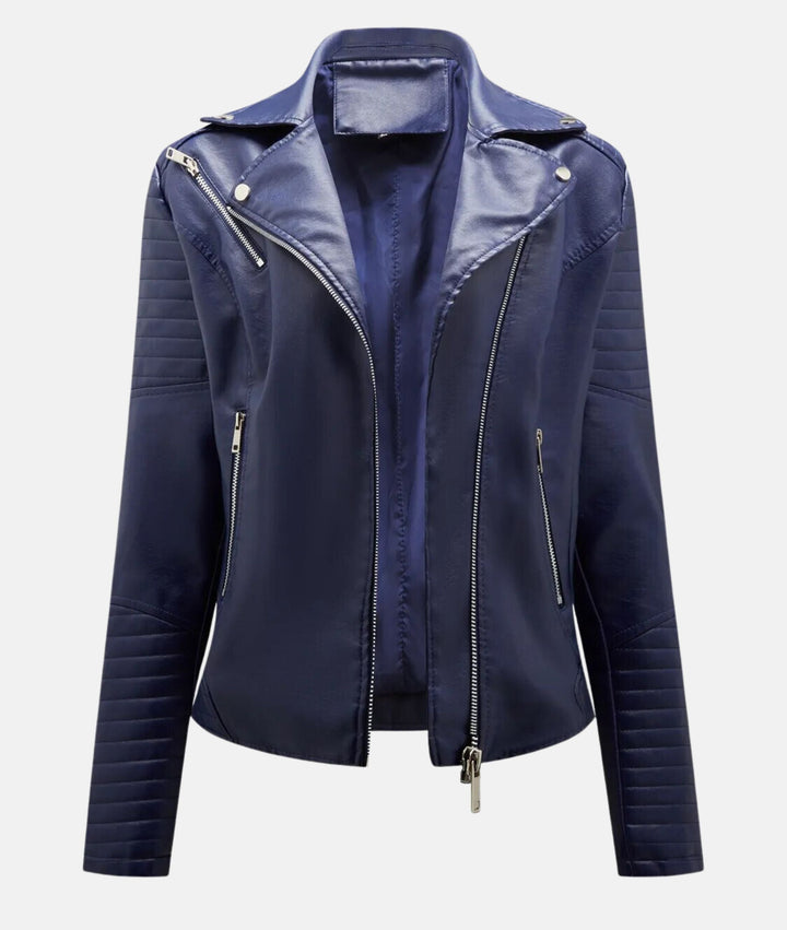 Drune | Damen Bikerjacke aus Kunstleder