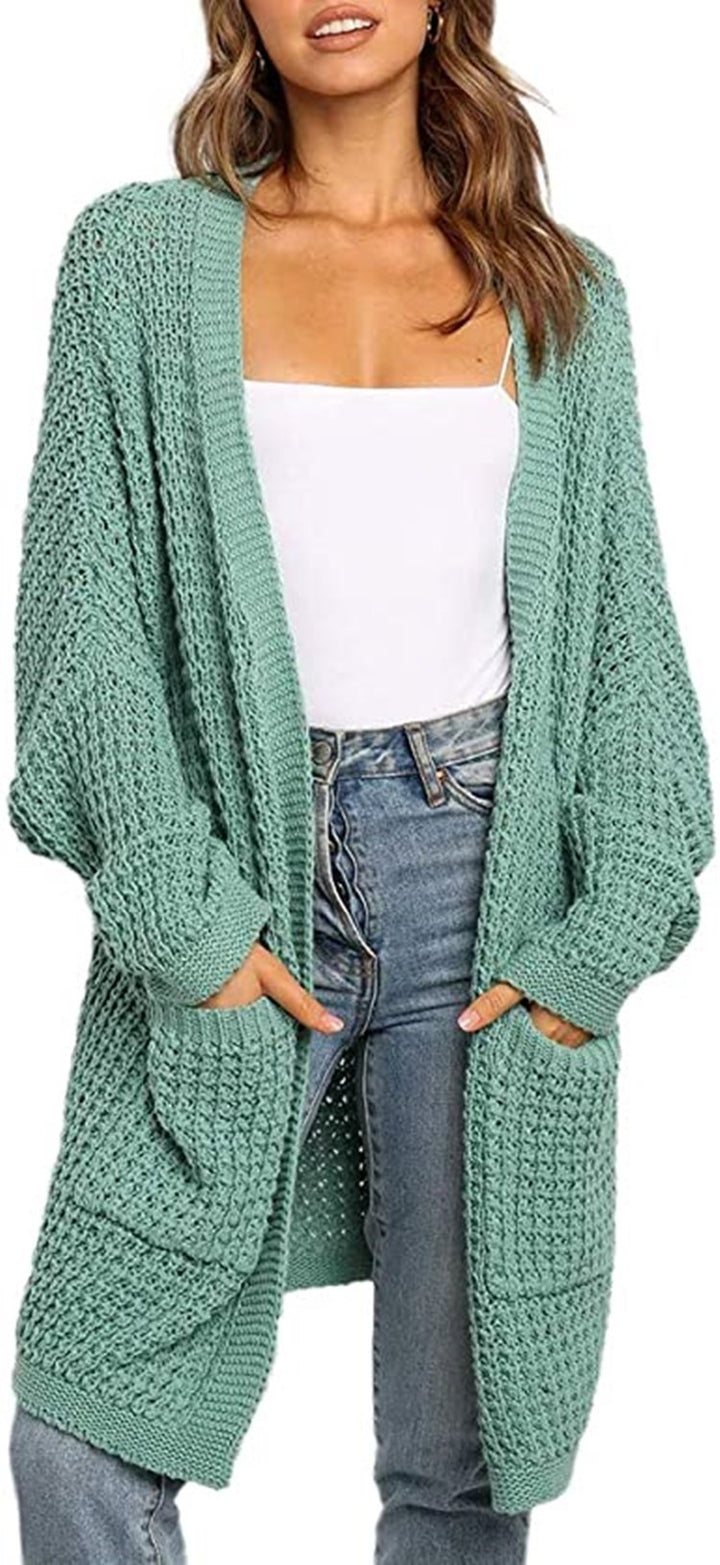 Damen Strickcardigan mit großzügigen Taschen und lockerer Passform Drune