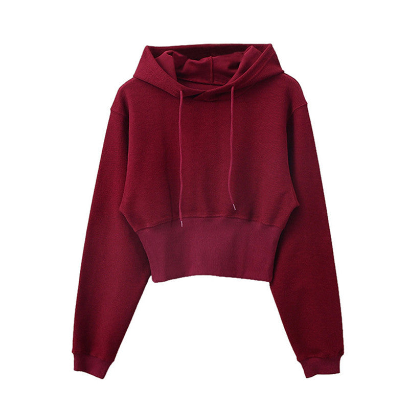 Damen cropped Kapuzenpullover Drune 1772505869