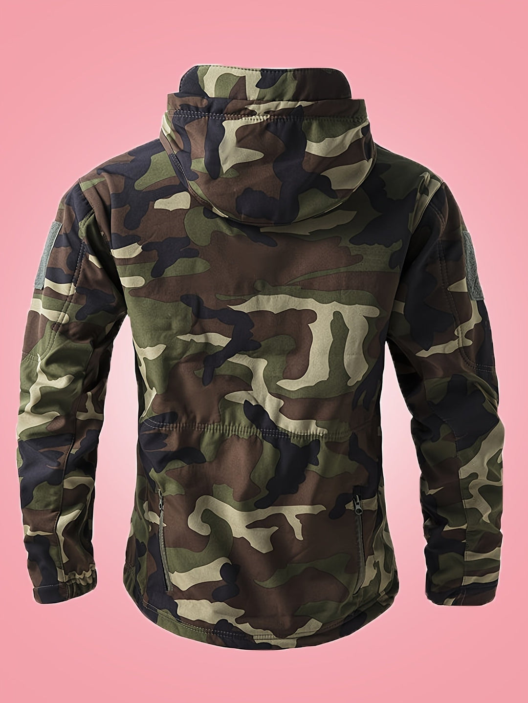 Drune | Militärische Tarn-Windbreaker-Outdoorjacke Mit Reißverschlusstaschen Für Herren - Perfekt für Outdoor-Aktivitäten
