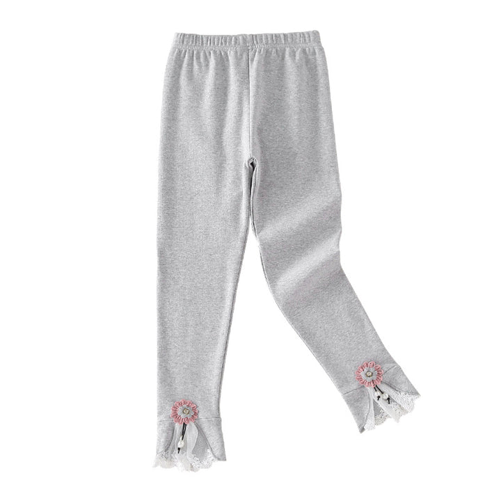 Damen Leggings mit dekorativen Rüschendetails Drune