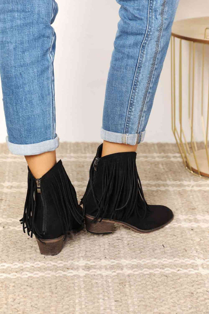 Drune | Legend Damen Fransen Cowboy Western Stiefeletten