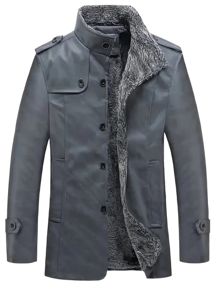 Drune | Lederjacke mit Wolle für Herren - Perfekt für Aktivitäten im Freien