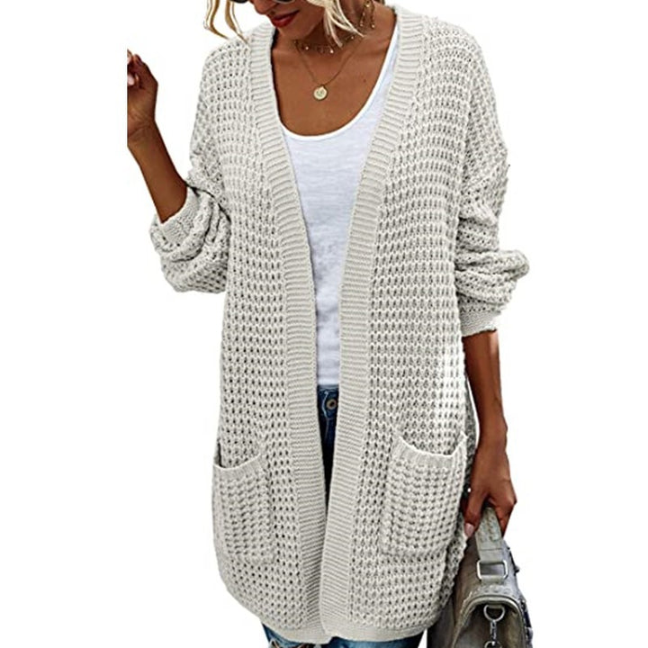 Damen Grobstrickjacke mit tiefen Taschen und lässigem Schnitt Drune
