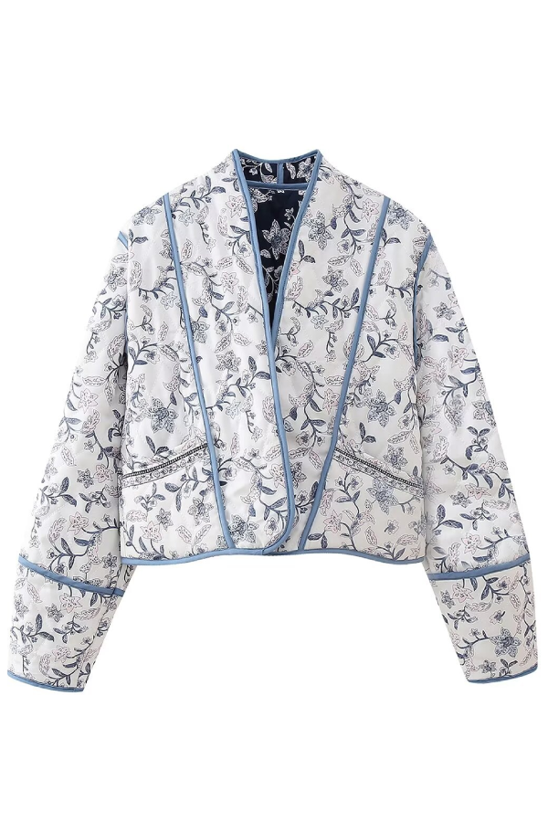 Drune | Kragen Wendbare Steppjacke in verkürzter Form