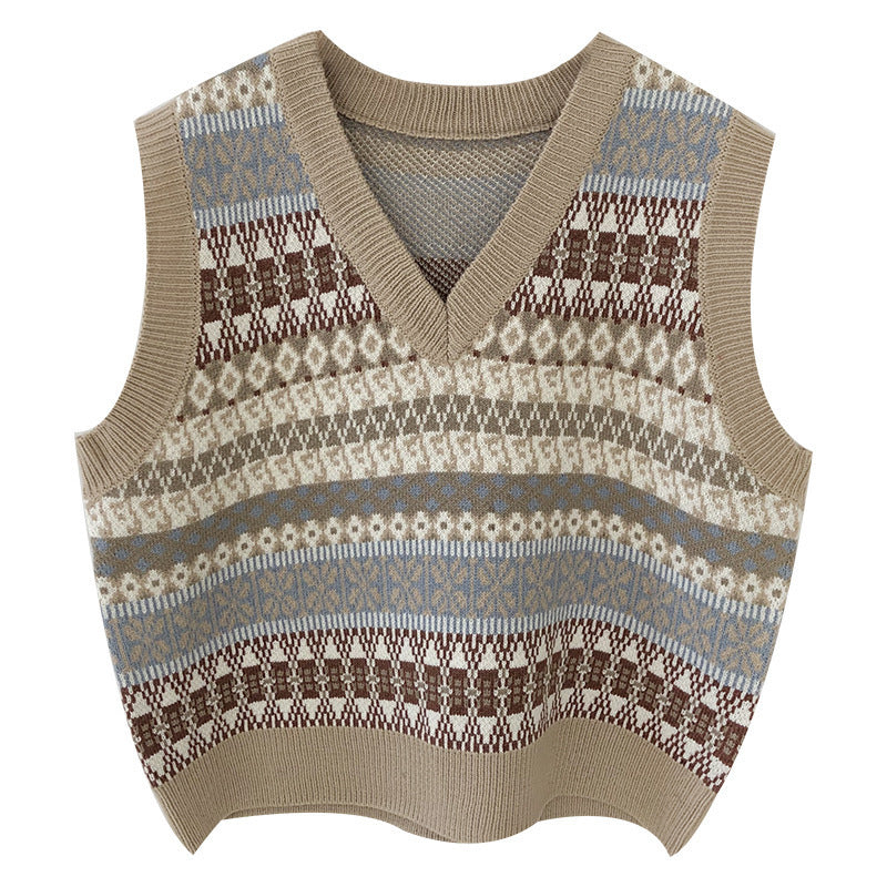 Damen Strickpullover mit modernem Fair Isle-Muster Drune