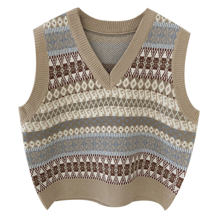 Damen Strickpullover mit modernem Fair Isle-Muster Drune