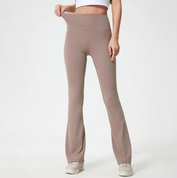Drune | Hohe Taille nackt atmungsaktiv Yoga Sport Neun-Punkt-Hose