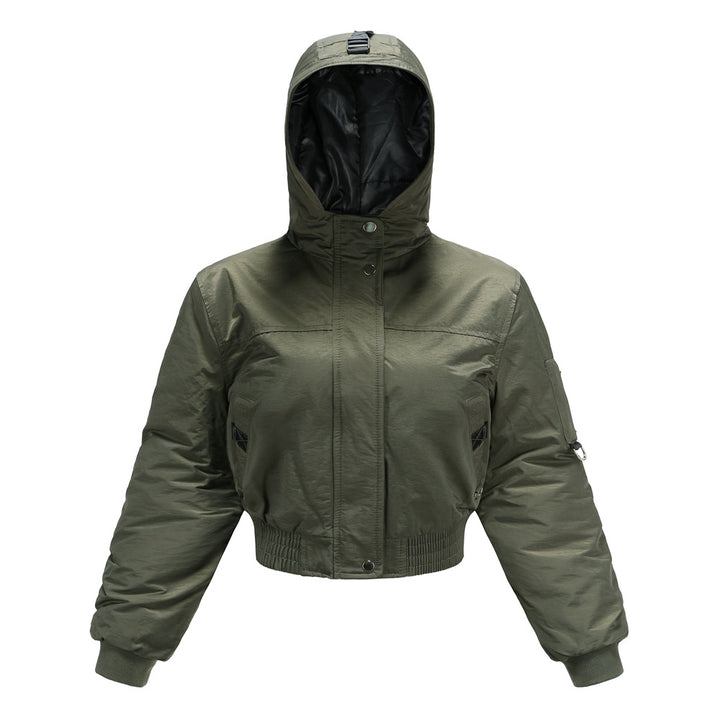 Damen modische kurz geschnittene Winterjacke Drune