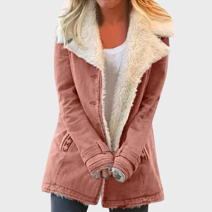 Drune | Faux-Lammfell-gefütterter Parka-Mantel