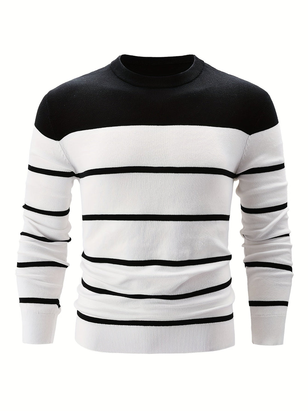 Drune | Gestreifter Pullover Baumwolle Klassisch und Komfortabel