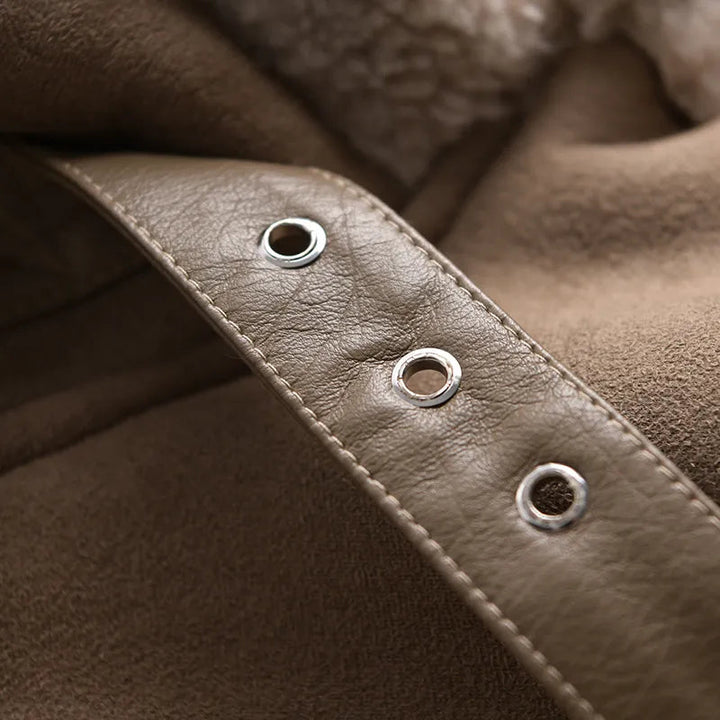 Drune | Wildleder Winterjacke - Warm & Stilvoll