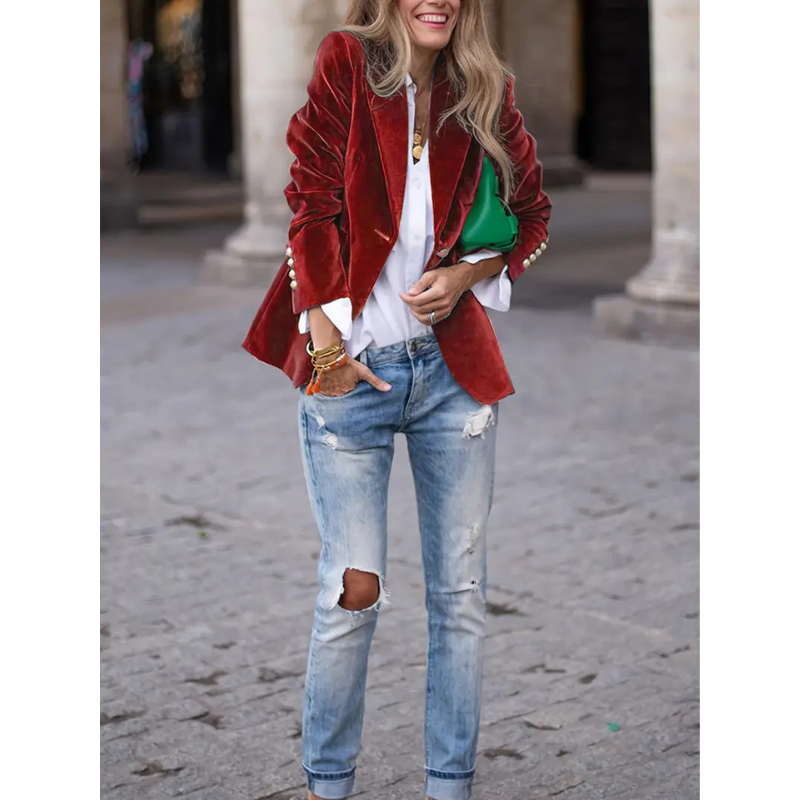 Drune | Blazer Velvet - Casual