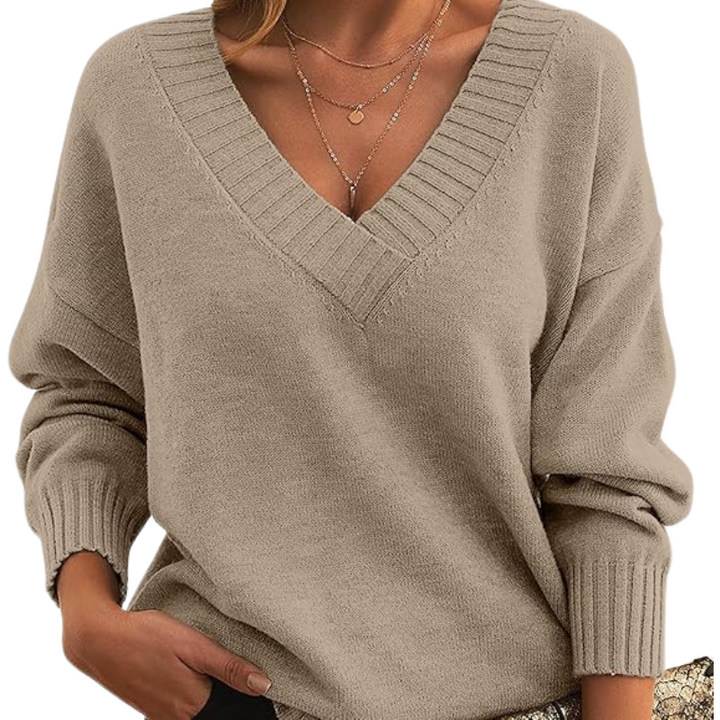 Drune | Schicker V-Ausschnitt Pullover für Frauen
