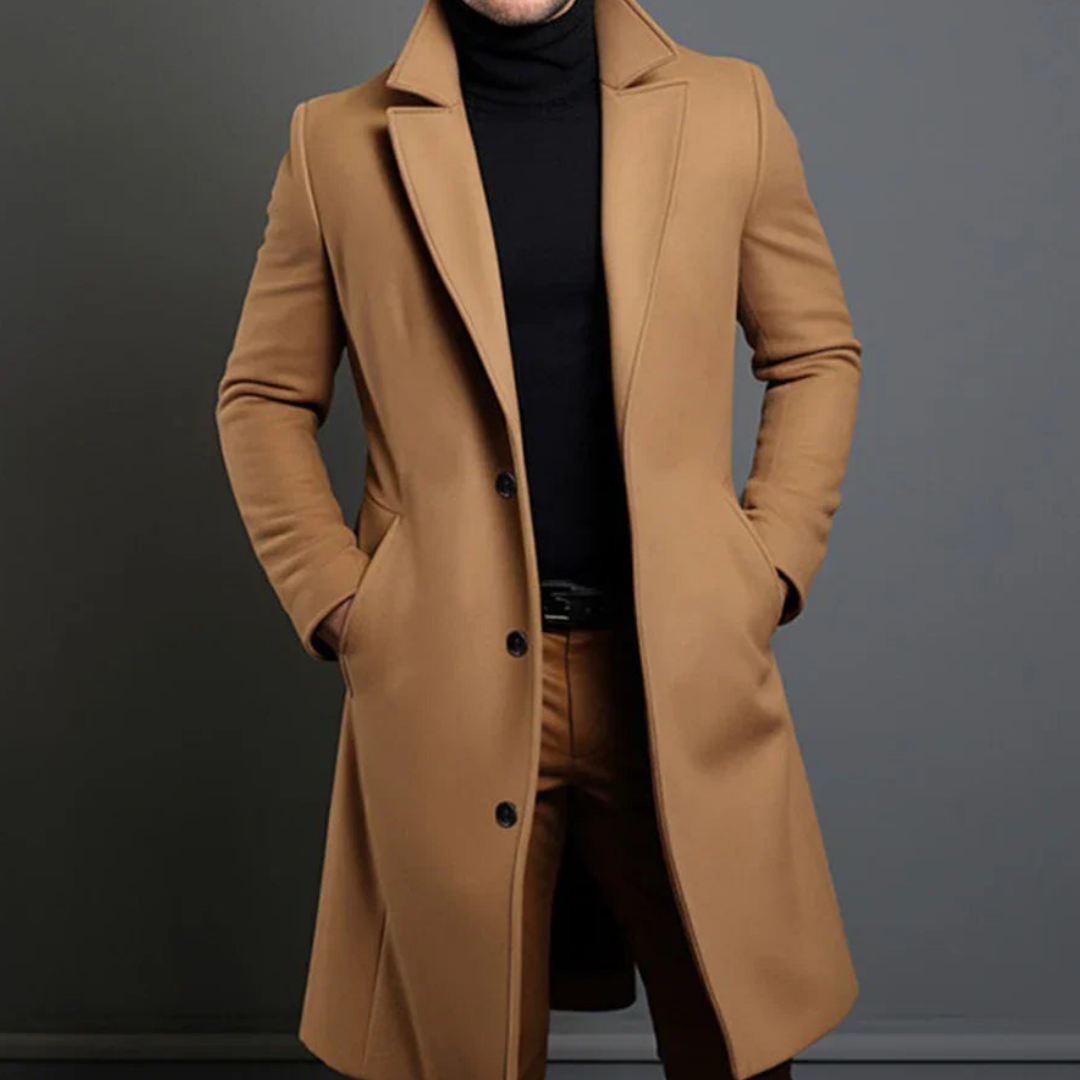 Drune | Herren Winter Trenchcoat - Taillierter Schnitt