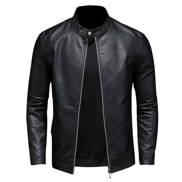 Drune | Trendig Leder Bikerjacke für Männer