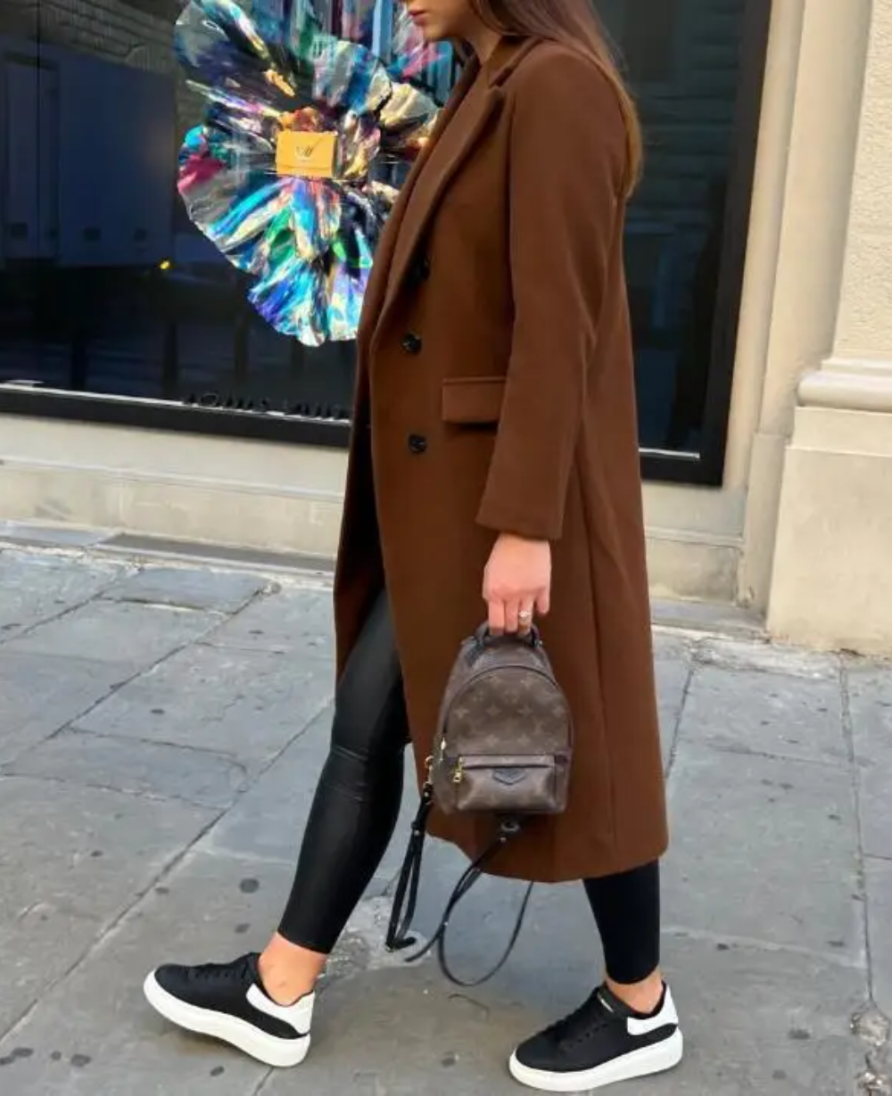 Drune | Lange Elegante Taillierte Trenchcoat Für Damen | Perfekt Für Herbst Und Winter