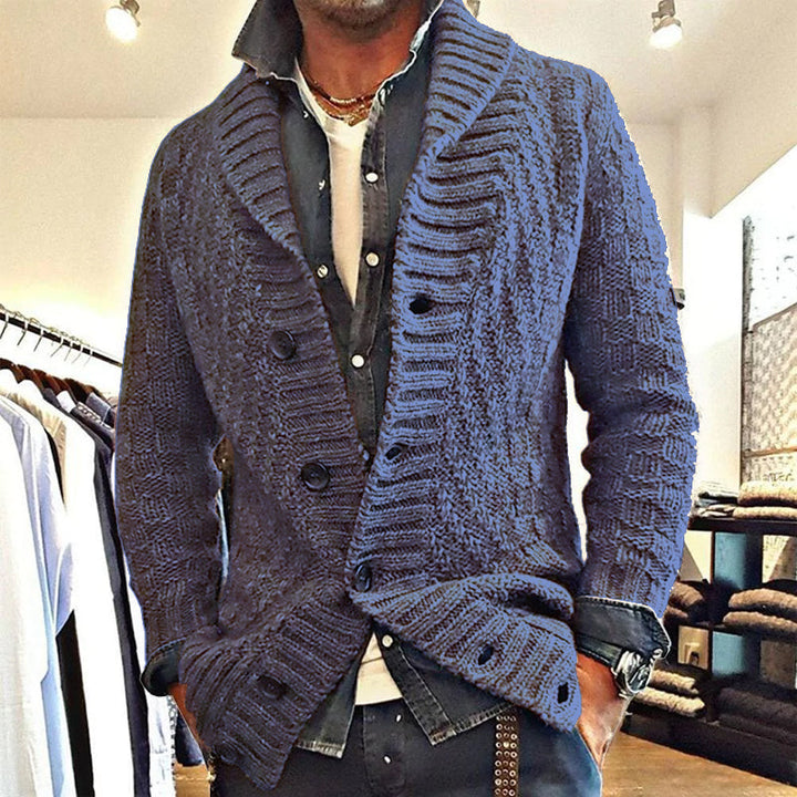 Drune | Strickjacke Mit Feinem Muster