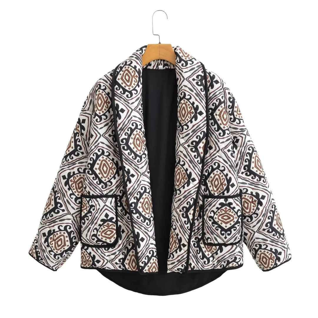 Drune | Steppjacke - Künstlerisches Druckdesign - Leicht & Stilvoll - Lässige Schicht