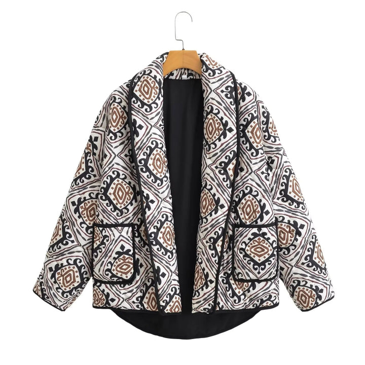 Drune | Steppjacke - Künstlerisches Druckdesign - Leicht & Stilvoll - Lässige Schicht