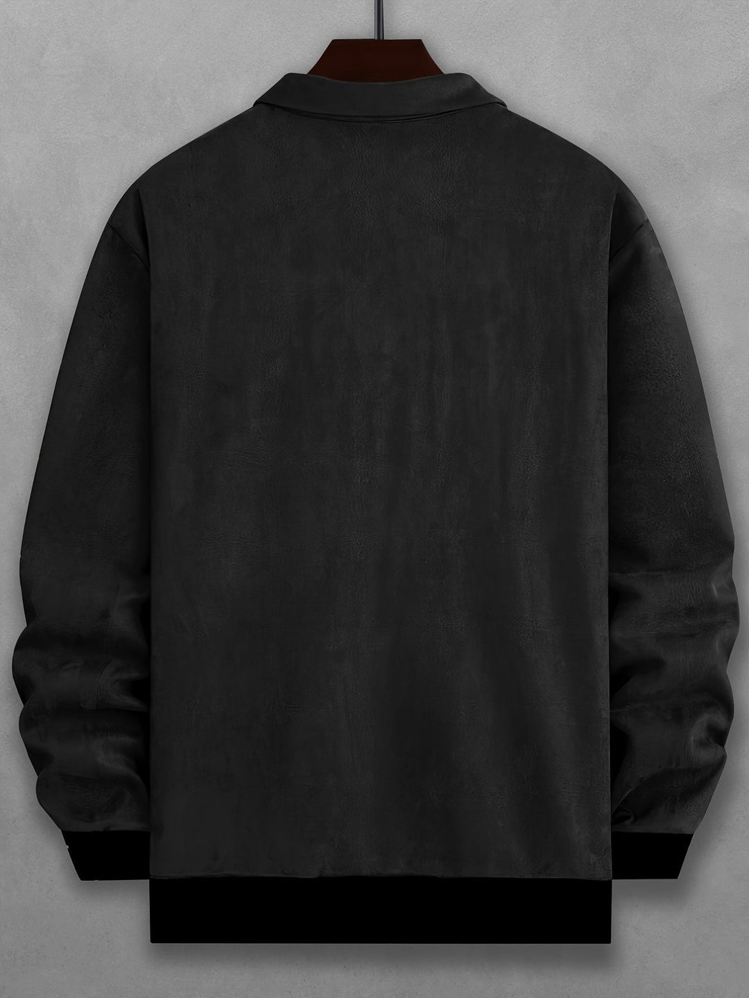 Drune |  Einfarbige Warme Fleece Bedruckte Winterjacke Für Herren - Ideal für Winter