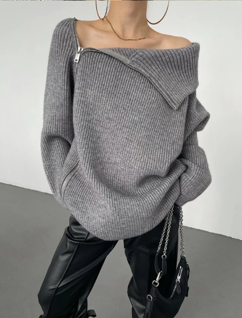 Drune | Pullover mit Stehkragen