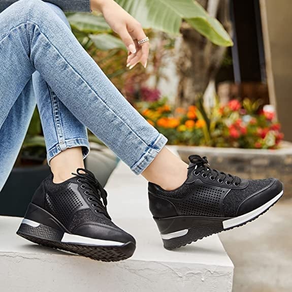Drune | Orthopädische Turnschuhe mit hohem Absatz und Keilabsatz