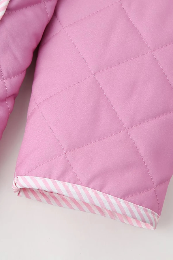 Drune | Print Schleife Steppjacke