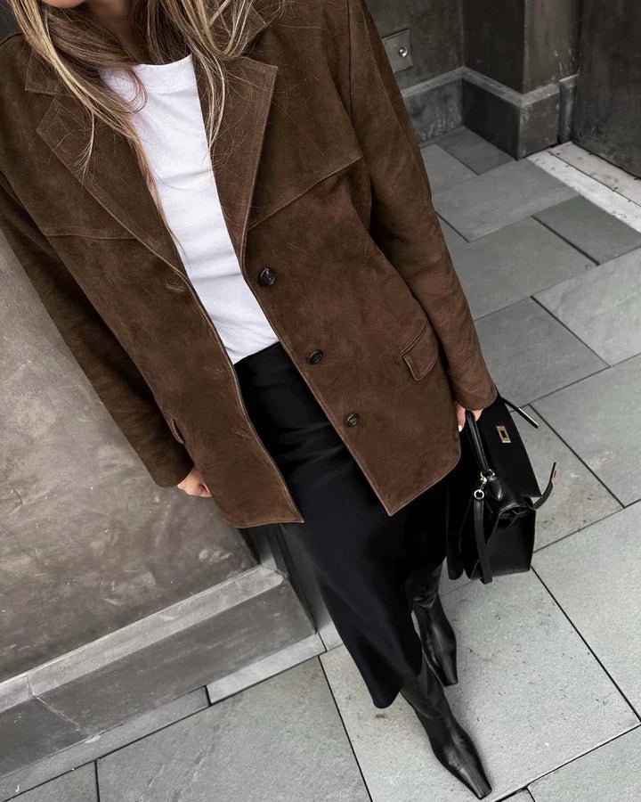 Drune | Wildleder Blazerjacke