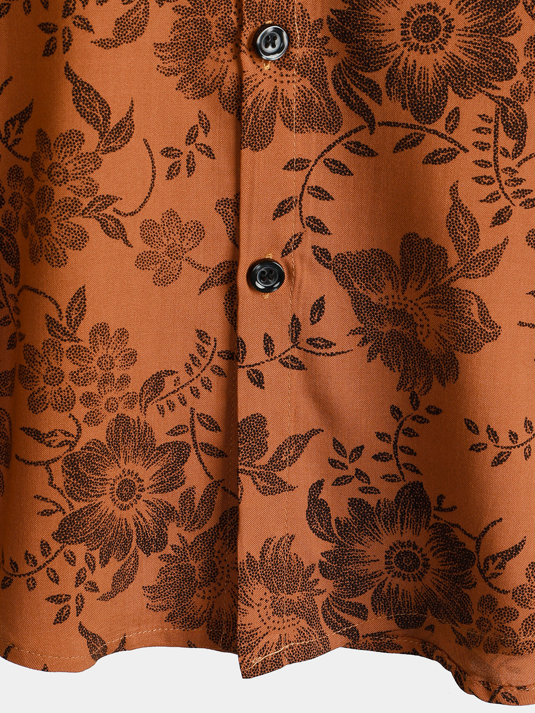 Drune | Retro Blumenmuster Mit Kurzen Ärmeln