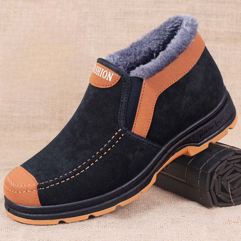 Drune | Stiefel Wildleder Warme Fütterung Rutschfeste Sohle Bequemer Schlupfschuh