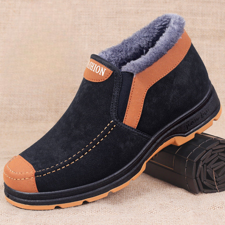 Drune | Stiefel Wildleder Warme Fütterung Rutschfeste Sohle Bequemer Schlupfschuh