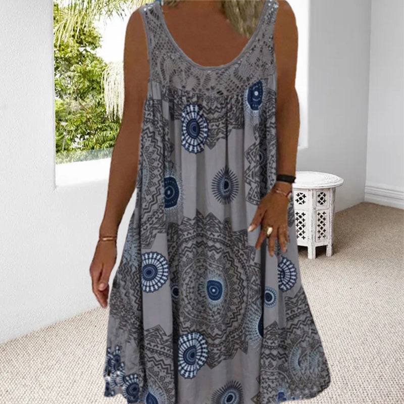 Drune | Ärmelloses Plus Size Sommerkleid