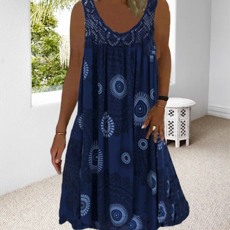 Drune | Ärmelloses Plus Size Sommerkleid