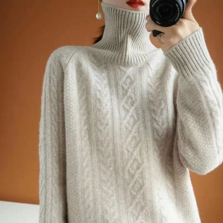 Drune | Pullover aus Strick für Frauen mit warmem Rollkragen