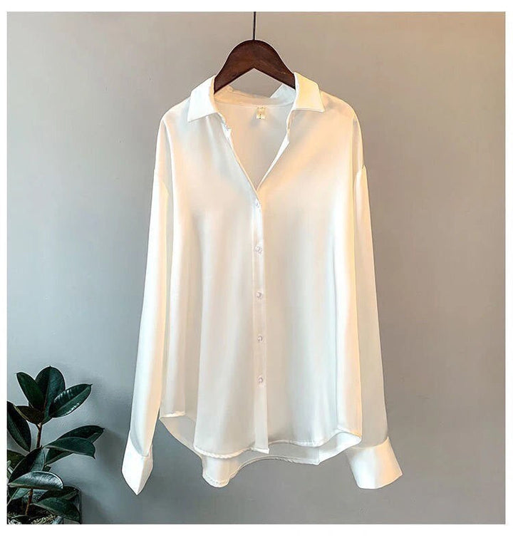 Drune Satinbluse | Bequeme elegante Bluse für Frauen