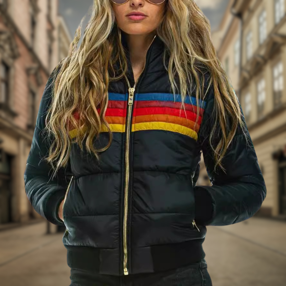 Drune | Stilvolle Herbst Retro Klassische Jacke für Frauen
